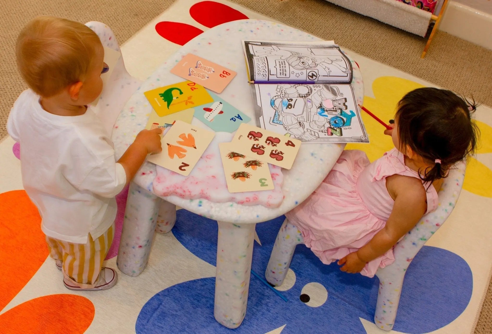 Why the Confetti Table and Chairs Set is the Perfect Playroom Addition.